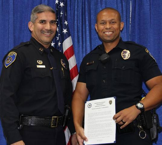 Bakersfield Police Officer awarded for helping citizen in need