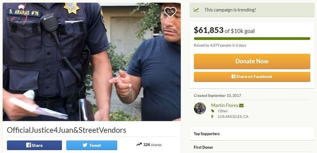 Cal Berkeley cop seizes $60 from hot dog vendor, GoFundMe raises more than $60K