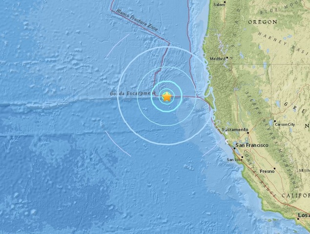 5.7 magnitude earthquake hits Humboldt County Coast