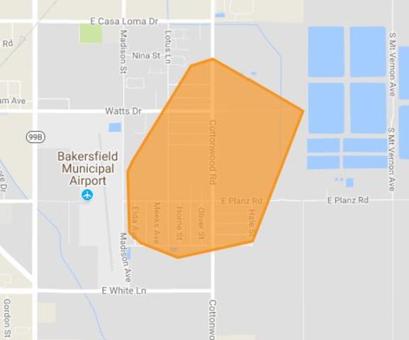 Car crash causes power outage in Southeast Bakersfield